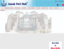 Tablet Screenshot of janakpuriclub.com